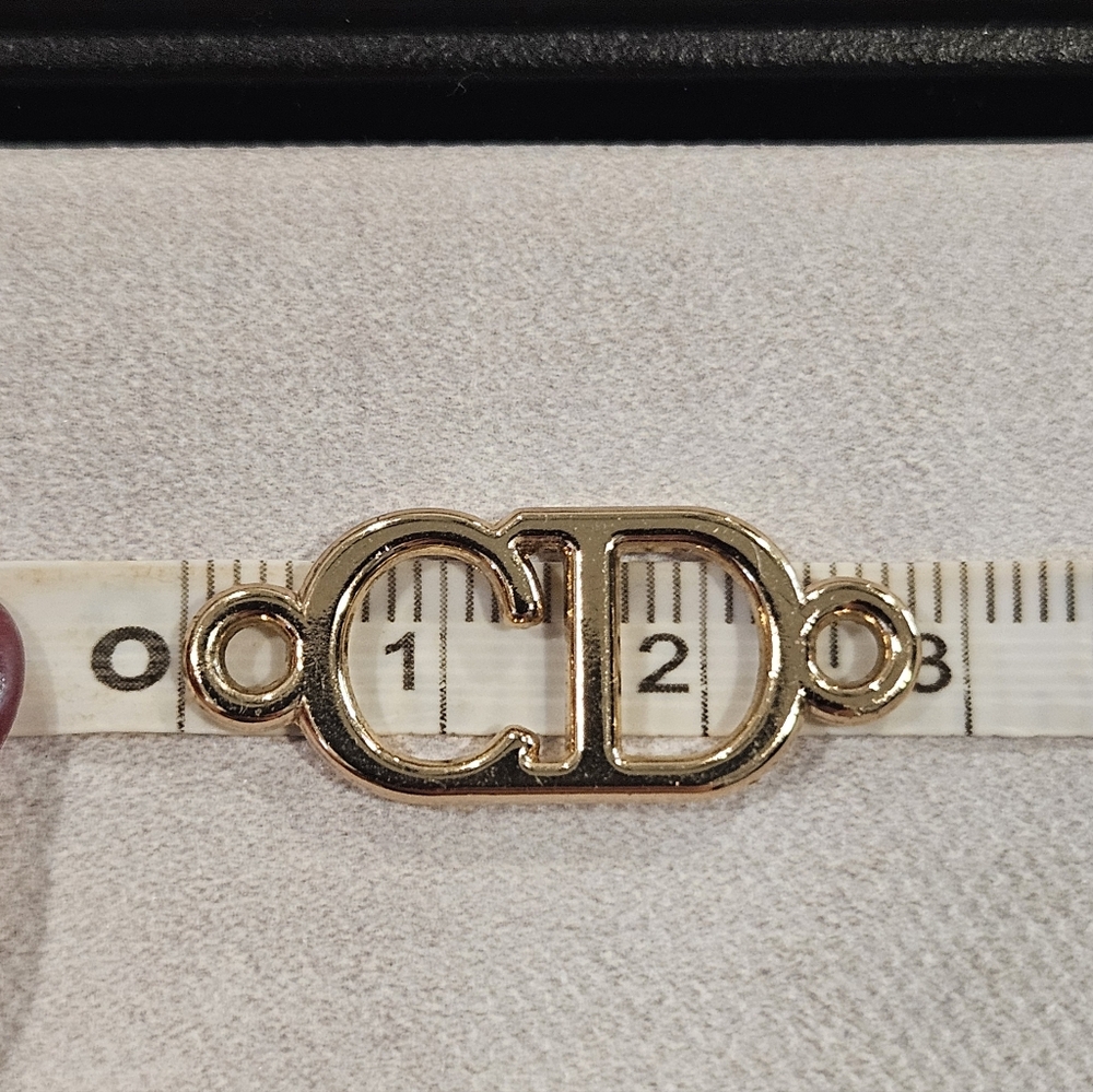 Dior Gold Cd Replacement Charm/Pull Accessory - image 5